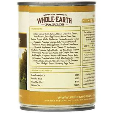 Whole Earth Farms Grain Free Chicken and Turkey Recipe Canned Dog Food - 12.7 oz Can