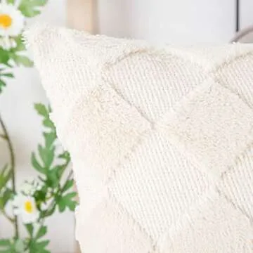 Soft Plush Velvet Decorative Pillow Covers Set of 2 16x16