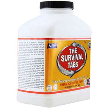 The Survival Tabs 60-Day 720 Tabs Emergency Food Ration Survival MREs Food Replacement for Outdoor A...