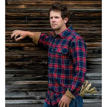 Men's Buck Camp Flannel Shirt - Legendary Whitetails