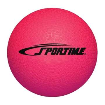 Sportime Playground Ball, 10 Inches, Red