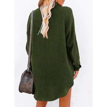 Shop Dokotoo Women's Corduroy Dresses 2024 with Pockets