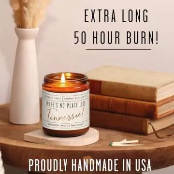 Tennessee Candle with Vanilla & Smoked Whiskey for Home