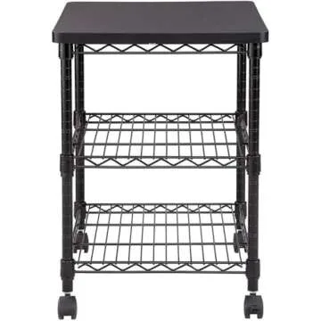 Safco Rolling Cart for Home Office - Durable & Portable