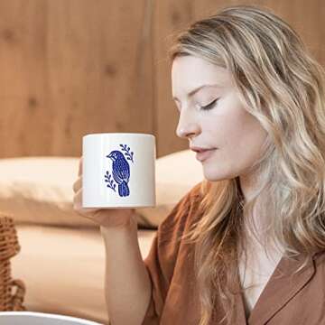 OLYCRAFT 2 Pcs Silk Screen Stencils Bird Pattern Self-Adhesive Silk Screen Printing Stencil Branch Reusable Mesh Transfer for Painting on Wood, DIY Decoration T-Shirt Fabric 8.7x11 Inch