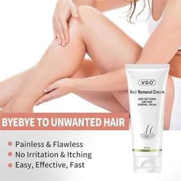 VGO Hair Removal Cream with Snail Mucin Moisturizer Bundle