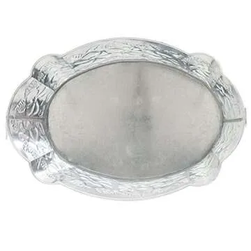 Achla Designs Oval Embossed Galvanized Tub