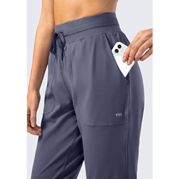 YYV Women's High Waist Joggers - Soft Comfortable Athletic Wear