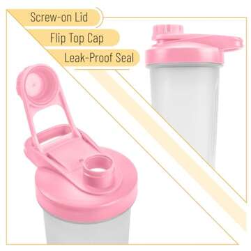 Mr. Pen 28oz Shaker Bottle for Protein Mixes, Pink
