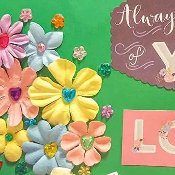 JPSOR 600pcs Gems Jewels for Crafts, Acrylic Flatback Rhinestones for Halloween Pirate Party Decorations, Crafting Embellishments Gemstone (6 Shapes, 6-13mm)