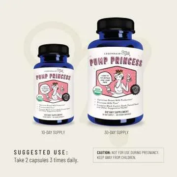 Legendairy Milk Organic Pump Princess Lactation Blend, 60 CT