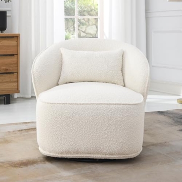 KINWELL Swivel Barrel Chair - Comfort Meets Style