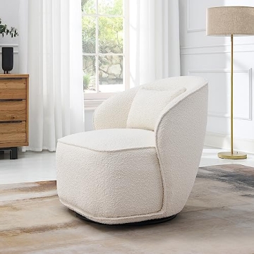 KINWELL Swivel Barrel Chair - Comfort Meets Style