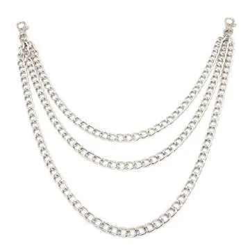 Honbay Unisex Hip Hop Punk Trousers Chain - Stylish & Versatile