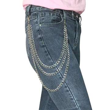 Unisex Hip Hop Punk Trousers Chain for Stylish Flair