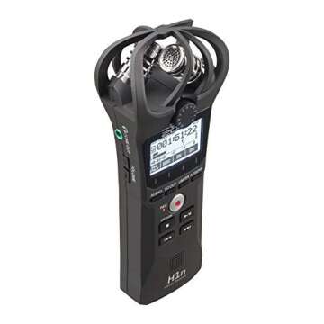Zoom H1n Handy Portable Digital Recorder Bundle with Movo Deadcat Furry Outdoor Windshield