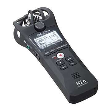 Zoom H1n Handy Portable Digital Recorder Bundle with Movo Deadcat Furry Outdoor Windshield