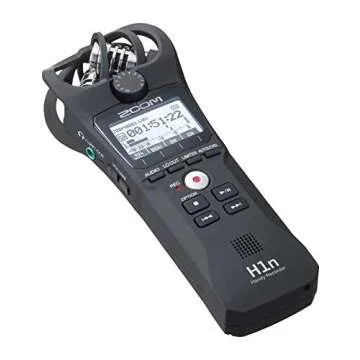 Zoom H1n Handy Portable Digital Recorder Bundle with Movo Deadcat Furry Outdoor Windshield