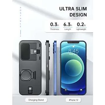 CEREECOO Portable Charging Station for Apple Products Foldable Charger Stand for iWatch 7/6/SE/5/4/3/2/1 Charging Stand for AirPods Pro/3/2/1 Charging Dock Holder (Black)…