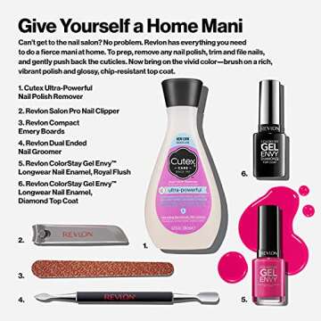 Revlon ColorStay Gel Envy Nail Polish, 7-Day Wear in Pink