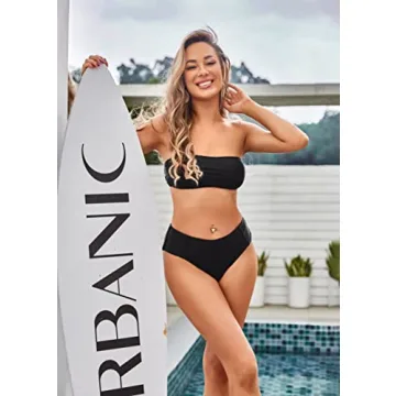 ZAFUL High Cut Bandeau Bikini Set for Women - Chic Swimwear