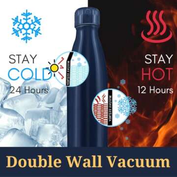 Onebttl Teacher Appreciation Gifts for Women Men, Teacher Appreciation Day Gift Stainless Steel Cup for Male Female from Parent, Students - Owl