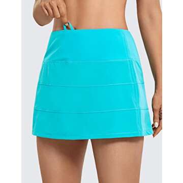 CRZ YOGA Lightweight High Waisted Tennis Skirt with Pockets