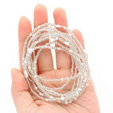 Waist Beads Body Jewelry, Colorful Belly Beads, Bead Jewelry, Belly Chains, Waist Chain (2 Pieces Se...