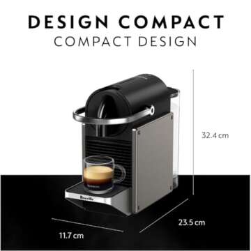 Nespresso Pixie Original Espresso Machine by Breville, Titan