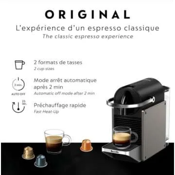 Compact Nespresso Pixie Espresso Machine by Breville
