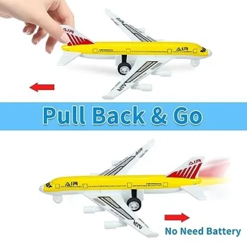 Durable Tcvents Pull Back Airplane Toys for Kids