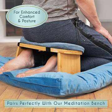 Florensi Zabuton Meditation Mat for Comfort and Support