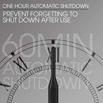 K&K Mini Flat Iron for Short Hair 3/10 inch Small Hair Straightener for Pixie & Beard creamic Flat Iron for Women Dual Voltage, Auto Shut Off (Black, Five Lights)