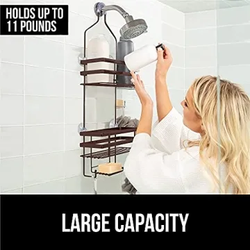 Gorilla Grip Oversized Shower Caddy for Efficient Storage