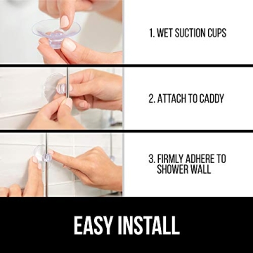 Gorilla Grip Oversized Shower Caddy for Efficient Storage