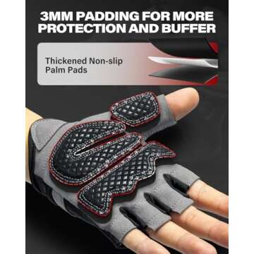 VINSGUIR Weight Lifting Gloves for Ultimate Grip and Comfort