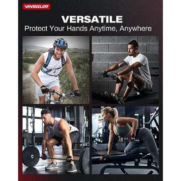 VINSGUIR Weight Lifting Gloves for Ultimate Grip and Comfort