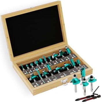 CSOOM 20PCS Router Bits Set - Premium Woodworking Tools