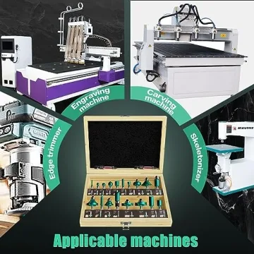 CSOOM 20PCS Router Bits Set - Premium Woodworking Tools