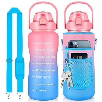 Buy the 64 oz Half Gallon Water Bottle with Sleeve Today!