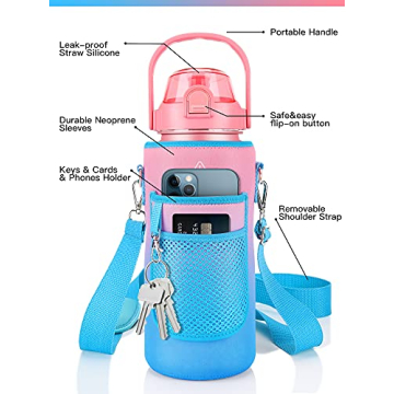 Buy the 64 oz Half Gallon Water Bottle with Sleeve Today!