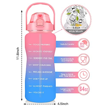 Buy the 64 oz Half Gallon Water Bottle with Sleeve Today!