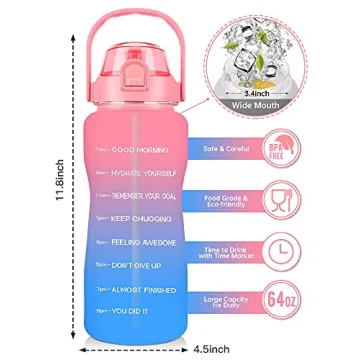 Buy the 64 oz Half Gallon Water Bottle with Sleeve Today!