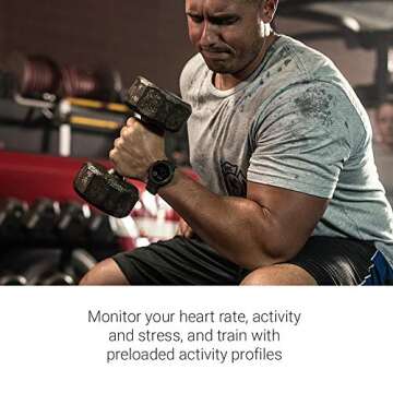 Garmin 010-02064-01 Instinct, Rugged Outdoor Watch with GPS, features Glonass and Galileo, Heart Rat...