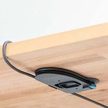 The Quickdraw - Under Desk Cord Management Mount, Hidden and Adjustable, Cable Organizer, 2 Cord Clips Included | Elevation Lab