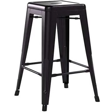 FDW Metal Bar Stools Set of 4 – Stylish and Durable