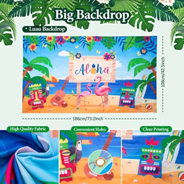 KAKAEE Hawaiian Luau Party Decorations 137-Piece Set