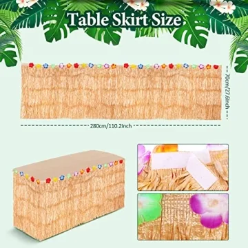 KAKAEE Hawaiian Luau Party Decorations 137-Piece Set