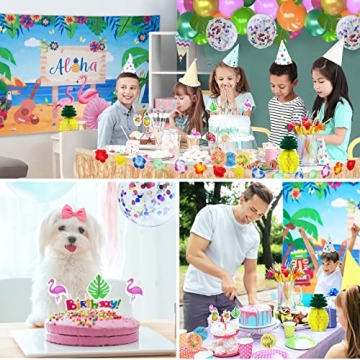 KAKAEE Hawaiian Luau Party Decorations 137-Piece Set