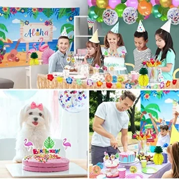 KAKAEE Hawaiian Luau Party Decorations 137-Piece Set